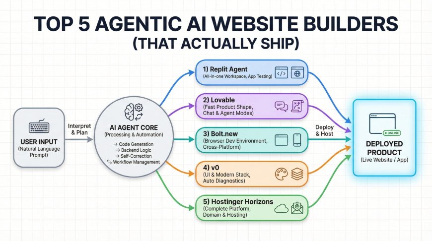 Top 5 Agentic AI Website Builders (That Actually Ship)